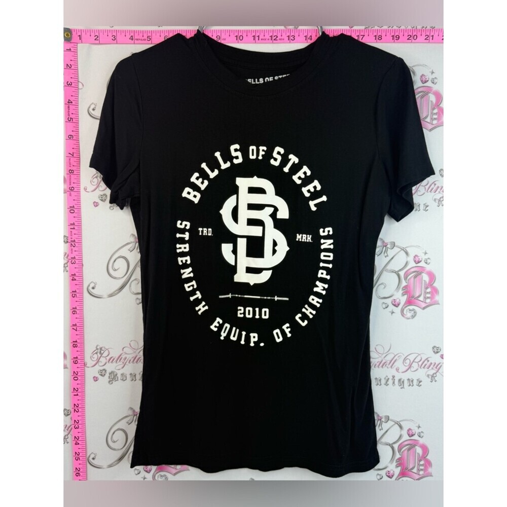 Bells of steel T-shirt, black white Logo Black Graphic Short-Sleeve Tee